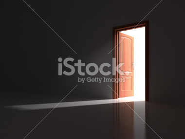 Otwarte drzwi - Stock Image